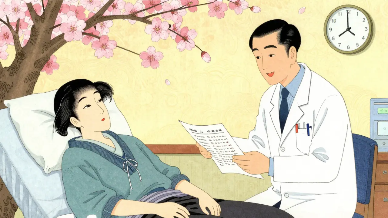 Patient resting after successful drug desensitization procedure