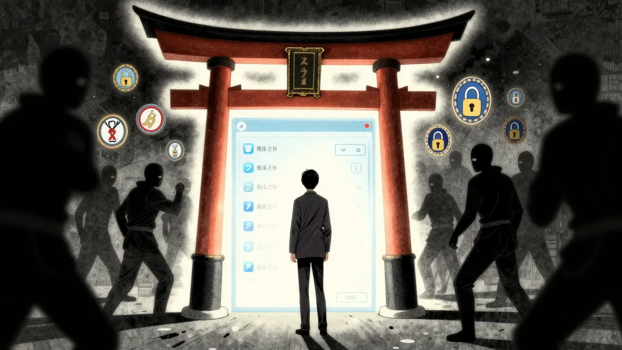 Safe online pharmacy verification concept art
