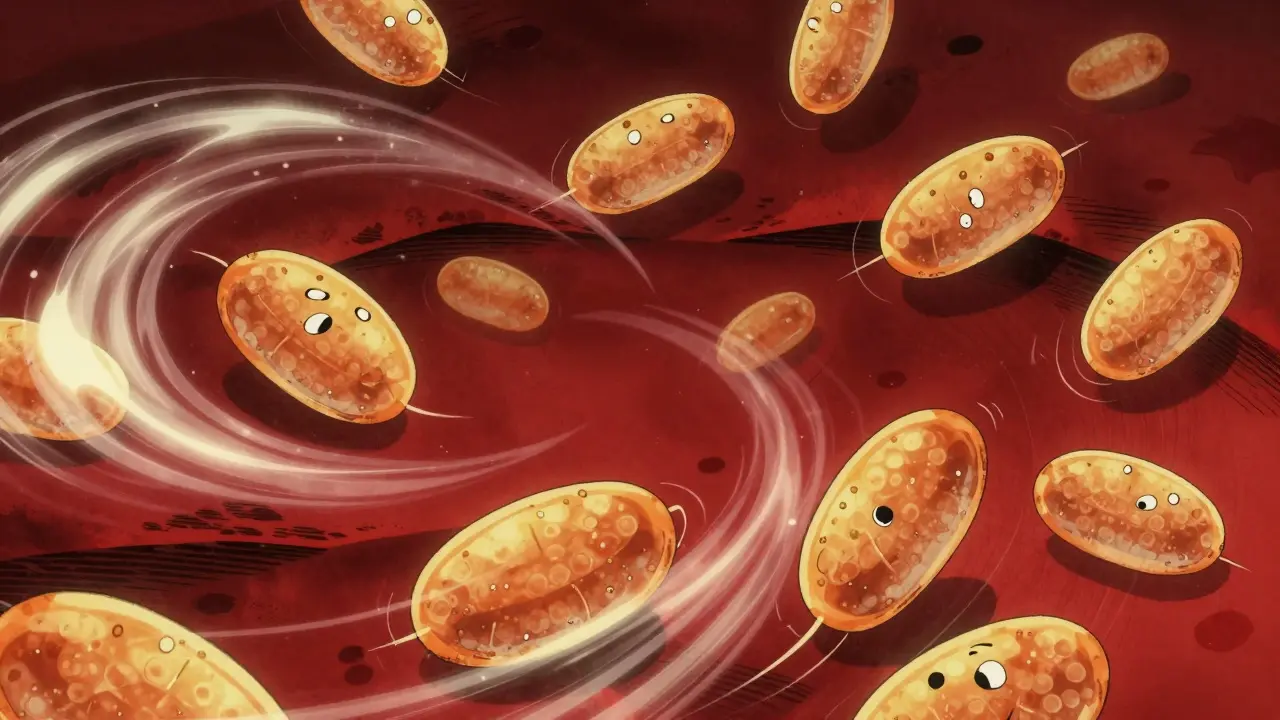 Platelets slowing down due to omega-3 fatty acids